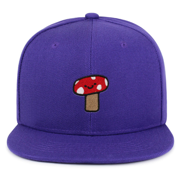 Mushroom Snapback Hat Embroidered Hip-Hop Baseball Cap Cute