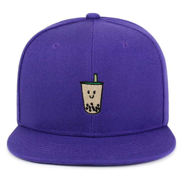 Boba Tea  Snapback Hat Embroidered Hip-Hop Baseball Cap Pearl