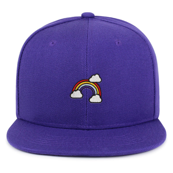 Rainbow Snapback Hat Embroidered Hip-Hop Baseball Cap Cute