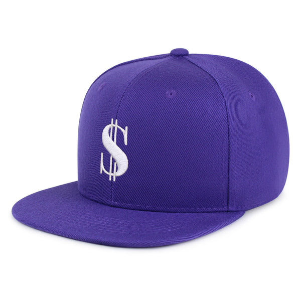 Dollar Sign Snapback Hat Embroidered Hip-Hop Baseball Cap Money Cash