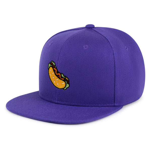 Hot Dog Snapback Hat Embroidered Hip-Hop Baseball Cap Fast Food