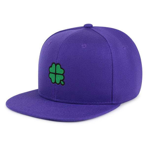 Four Leaf Clover  Snapback Hat Embroidered Hip-Hop Baseball Cap Clove Lucky