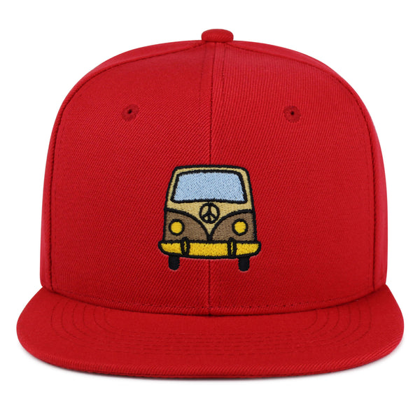 Hippie Van Snapback Hat Embroidered Hip-Hop Baseball Cap RV VW