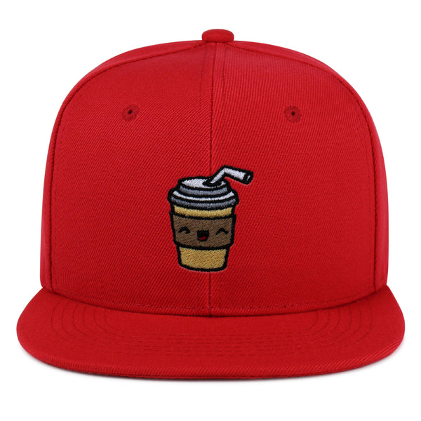 Morning Coffee Snapback Hat Embroidered Hip-Hop Baseball Cap Latte Americano