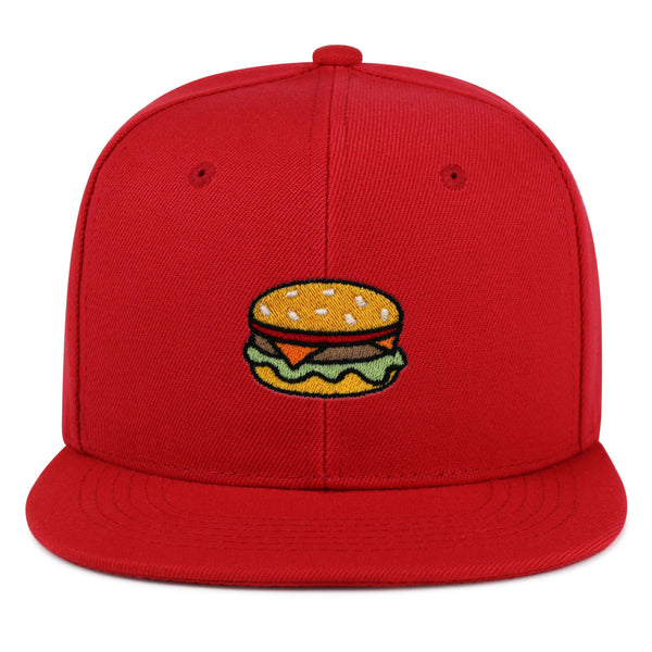 Hamburger Snapback Hat Embroidered Hip-Hop Baseball Cap Fast Food