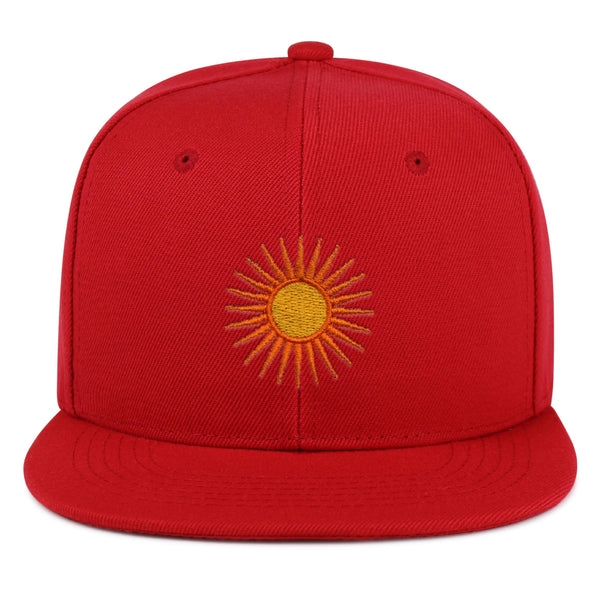 Sun Snapback Hat Embroidered Hip-Hop Baseball Cap Sunny Summer