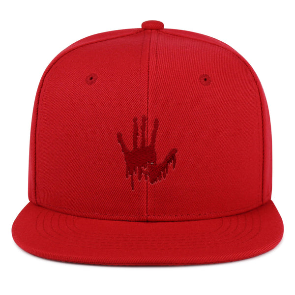 Bloody Hand Snapback Hat Embroidered Hip-Hop Baseball Cap Horror