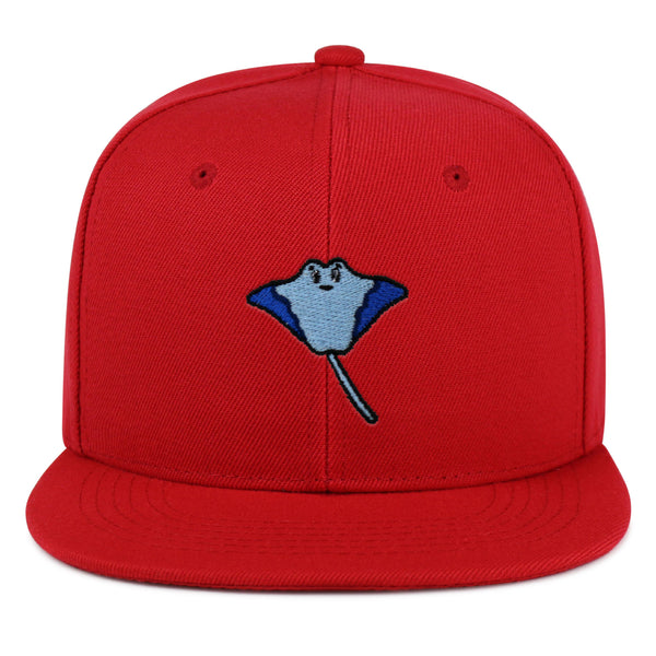 Stingray Snapback Hat Embroidered Hip-Hop Baseball Cap Fishing Ocean