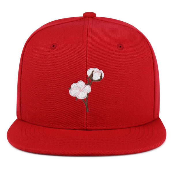 Cotton Flower Snapback Hat Embroidered Hip-Hop Baseball Cap Tree