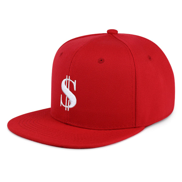 Dollar Sign Snapback Hat Embroidered Hip-Hop Baseball Cap Money Cash