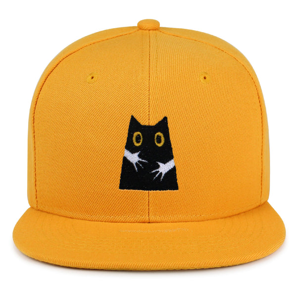 Hugs Snapback Hat Embroidered Hip-Hop Baseball Cap Black Cat Mom