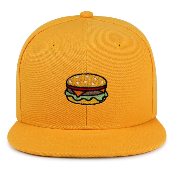 Hamburger Snapback Hat Embroidered Hip-Hop Baseball Cap Fast Food