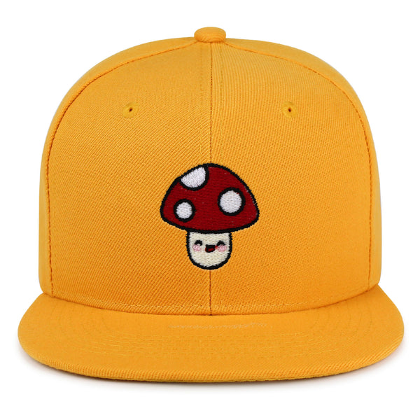 Mushroom Snapback Hat Embroidered Hip-Hop Baseball Cap Vegetable