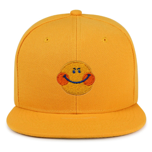 Smile Snapback Hat Embroidered Hip-Hop Baseball Cap Emoji Smiling Face