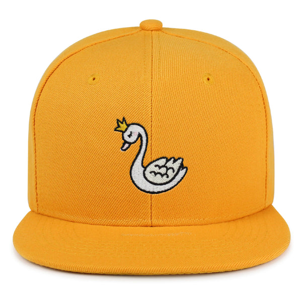 Swan Snapback Hat Embroidered Hip-Hop Baseball Cap Bird Queen