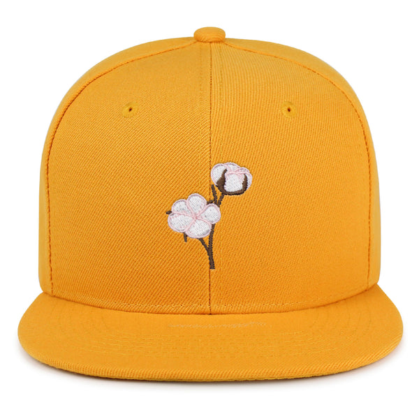 Cotton Flower Snapback Hat Embroidered Hip-Hop Baseball Cap Tree