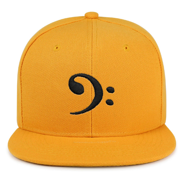 Bass Clef Snapback Hat Embroidered Hip-Hop Baseball Cap Music Symbol