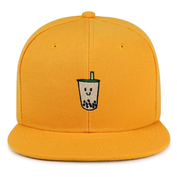 Boba Tea  Snapback Hat Embroidered Hip-Hop Baseball Cap Pearl