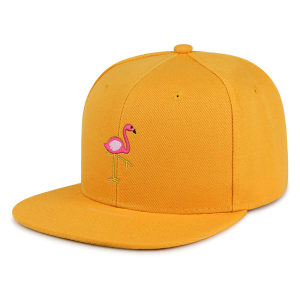 Flamingo Snapback Hat Embroidered Hip-Hop Baseball Cap Bird Pink