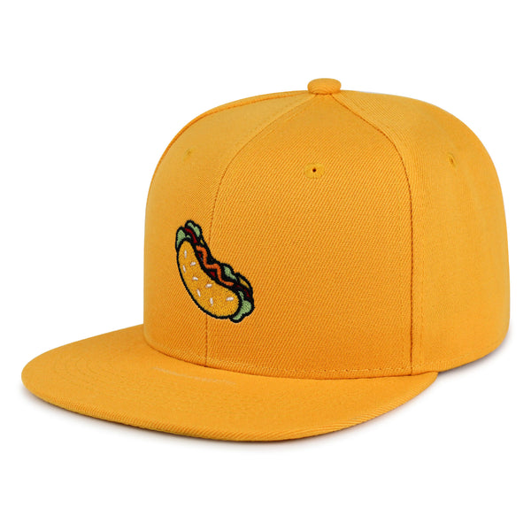 Hot Dog Snapback Hat Embroidered Hip-Hop Baseball Cap Fast Food