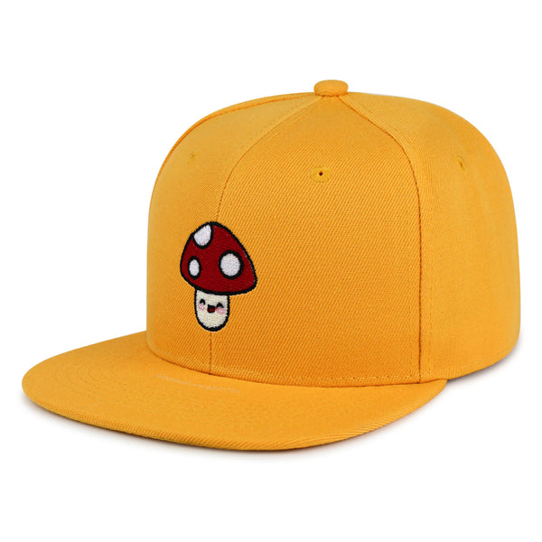 Mushroom Snapback Hat Embroidered Hip-Hop Baseball Cap Vegetable