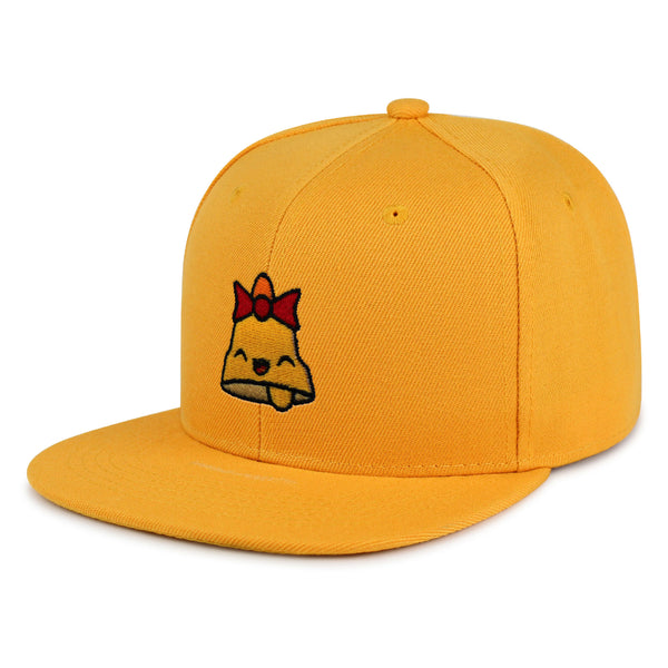 Bell Snapback Hat Embroidered Hip-Hop Baseball Cap Church Yellow