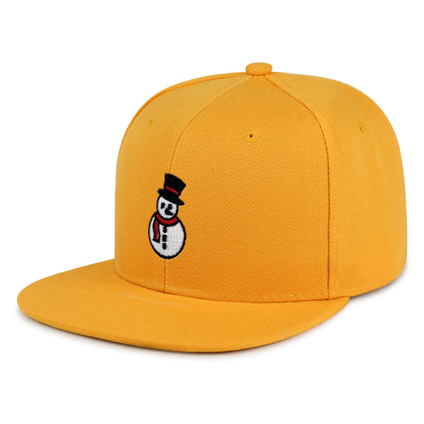 Snowman Snapback Hat Embroidered Hip-Hop Baseball Cap Winter Christmas