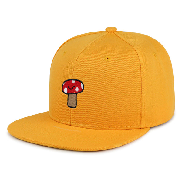 Mushroom Snapback Hat Embroidered Hip-Hop Baseball Cap Cute