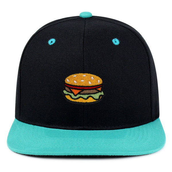 Hamburger Snapback Hat Embroidered Hip-Hop Baseball Cap Fast Food