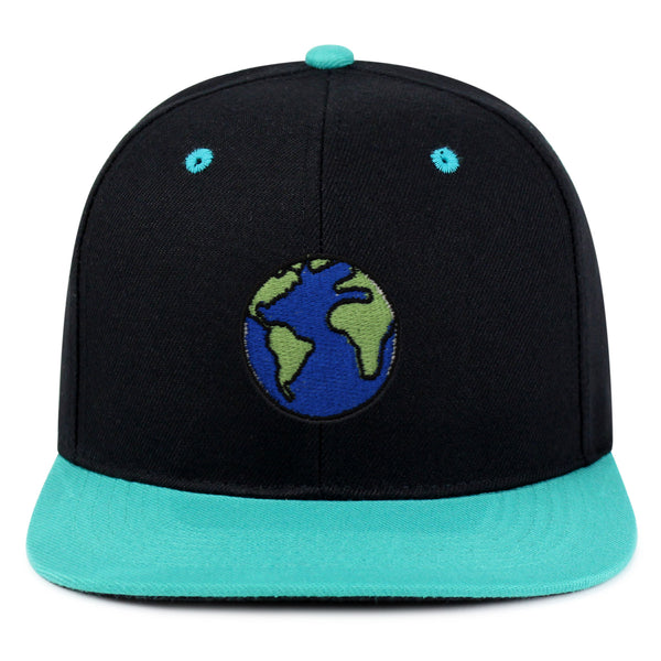 Earth Snapback Hat Embroidered Hip-Hop Baseball Cap Environment