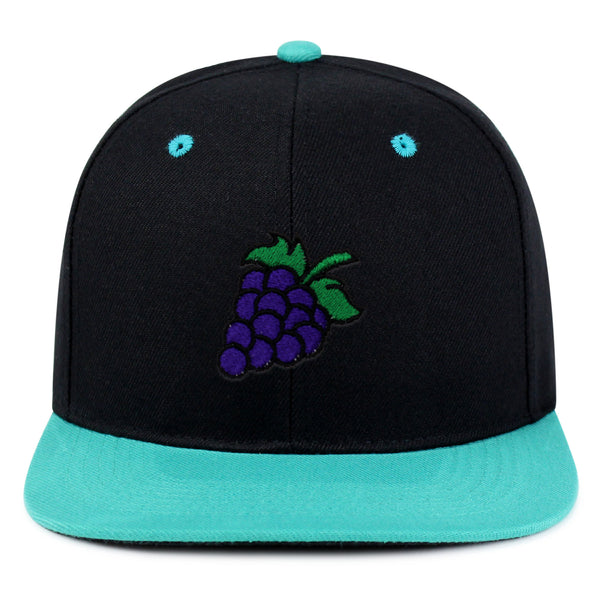 Grape Snapback Hat Embroidered Hip-Hop Baseball Cap Farm Farmers Vegan