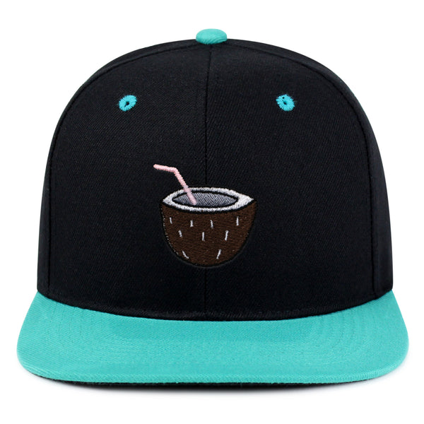 Coconut Snapback Hat Embroidered Hip-Hop Baseball Cap Juice Tree