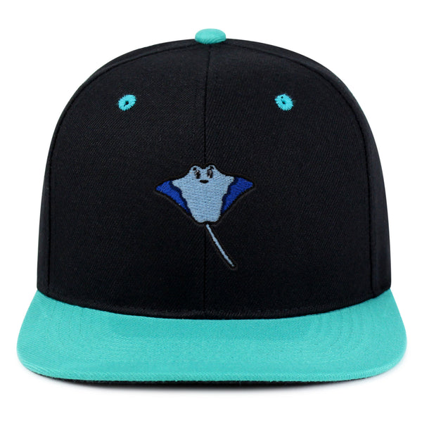 Stingray Snapback Hat Embroidered Hip-Hop Baseball Cap Fishing Ocean