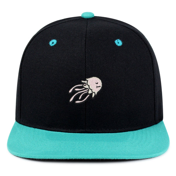 Jellyfish Snapback Hat Embroidered Hip-Hop Baseball Cap Fish Nature