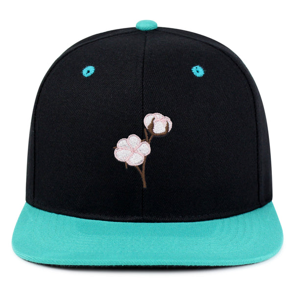 Cotton Flower Snapback Hat Embroidered Hip-Hop Baseball Cap Tree