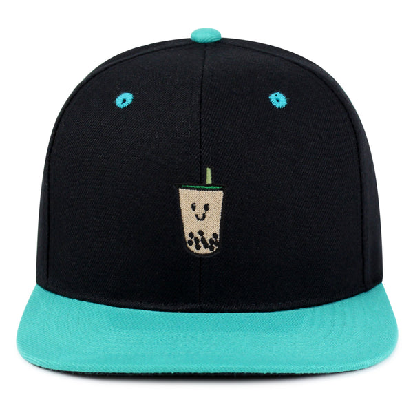 Boba Tea  Snapback Hat Embroidered Hip-Hop Baseball Cap Pearl