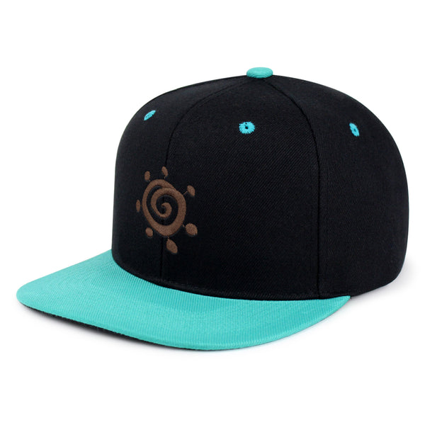 Indian Kokopelli Snapback Hat Embroidered Hip-Hop Baseball Cap Traditional Symbol