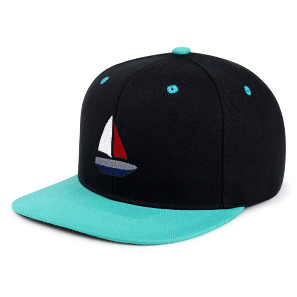 Cute Boat Snapback Hat Embroidered Hip-Hop Baseball Cap Sailor Ocean