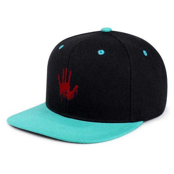 Bloody Hand Snapback Hat Embroidered Hip-Hop Baseball Cap Horror