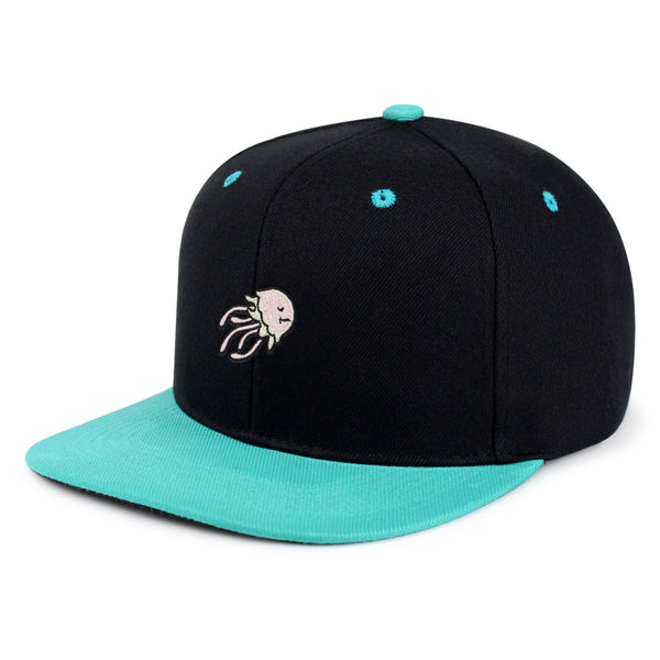 Jellyfish Snapback Hat Embroidered Hip-Hop Baseball Cap Fish Nature