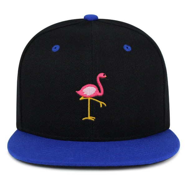 Flamingo Snapback Hat Embroidered Hip-Hop Baseball Cap Bird Pink