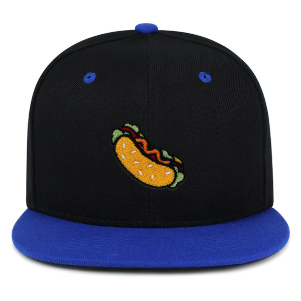 Hot Dog Snapback Hat Embroidered Hip-Hop Baseball Cap Fast Food