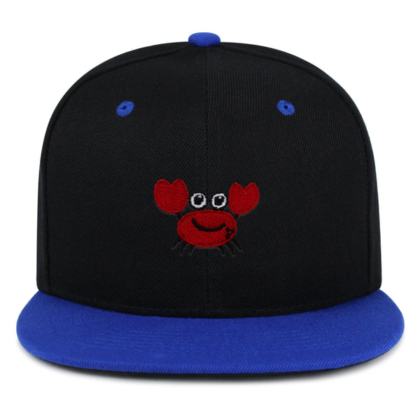 Funny Crab Snapback Hat Embroidered Hip-Hop Baseball Cap Ocean Sea Fishing