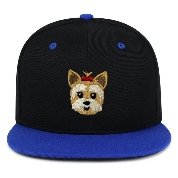 Yorkshire Terrier Snapback Hat Embroidered Hip-Hop Baseball Cap Puppy Yorkie