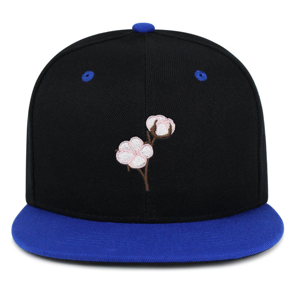 Cotton Flower Snapback Hat Embroidered Hip-Hop Baseball Cap Tree