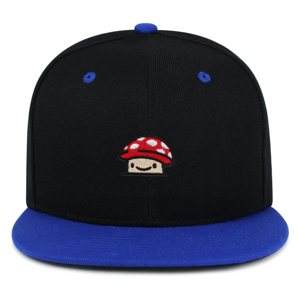 Mushroom  Snapback Hat Embroidered Hip-Hop Baseball Cap Red