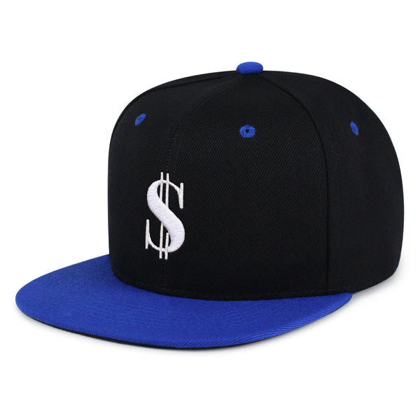 Dollar Sign Snapback Hat Embroidered Hip-Hop Baseball Cap Money Cash