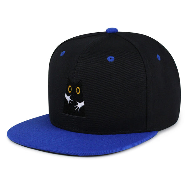 Hugs Snapback Hat Embroidered Hip-Hop Baseball Cap Black Cat Mom