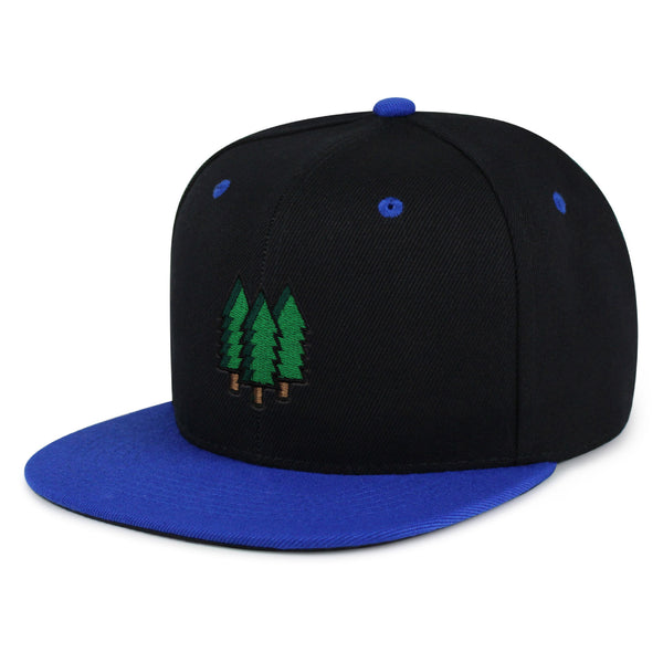 Trees Snapback Hat Embroidered Hip-Hop Baseball Cap Forest Hiking