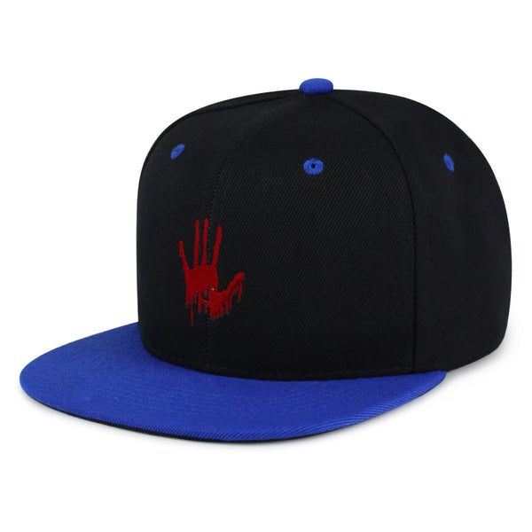 Bloody Hand Snapback Hat Embroidered Hip-Hop Baseball Cap Horror